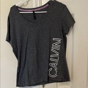 Calvin Klein Gray Graphic Short Sleeve T-Shirt
